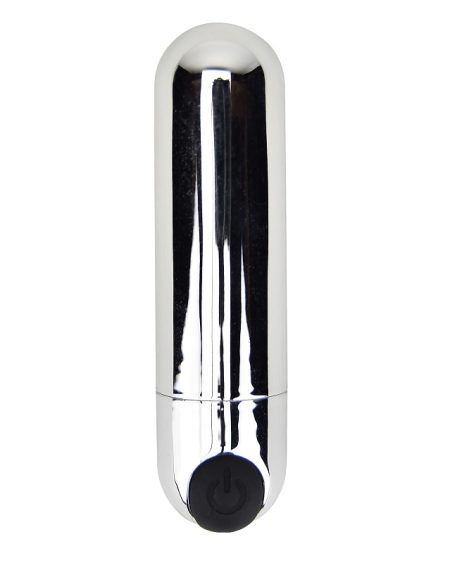 lovedildos.com - Love Dildos - Loving Joy 10 Function Rechargeable Bullet Vibrator Silver