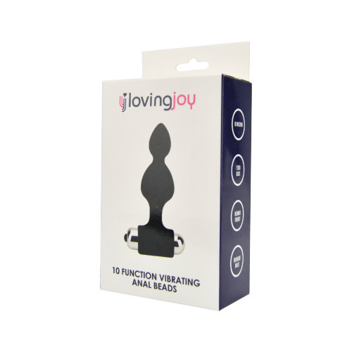lovedildos.com - Love Dildos - Loving Joy 10 Function Vibrating Anal Beads Pkg