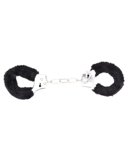 lovedildos.com - Love Dildos - Bound To Play Heavy Duty Furry Handcuffs Black
