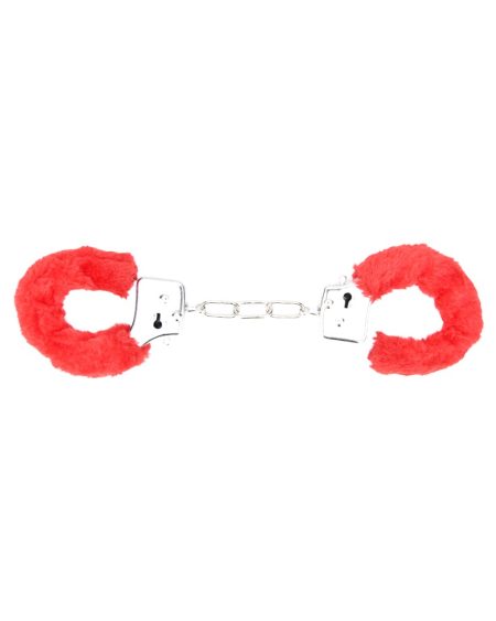 lovedildos.com - Love Dildos - Bound To Play Heavy Duty Furry Handcuffs Red