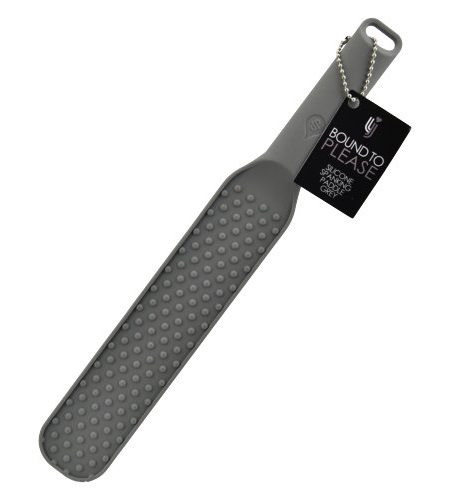 lovedildos.com - Love Dildos - Bound To Please Silicone Spanking Paddle Grey