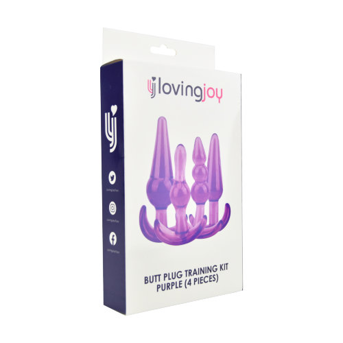 lovedildos.com - Love Dildos - Loving Joy Butt Plug Training Kit Purple 1 Pkg