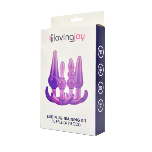 lovedildos.com - Love Dildos - Loving Joy Butt Plug Training Kit Purple 2 Pkg