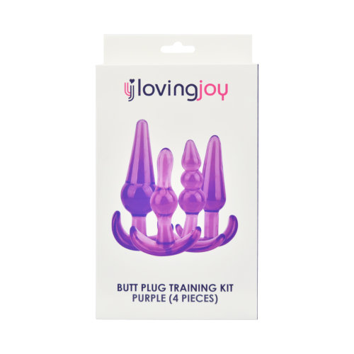 lovedildos.com - Love Dildos - Loving Joy Butt Plug Training Kit Purple Pkg