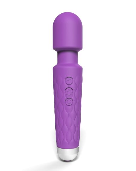 lovedildos.com - Love Dildos - Loving Joy 20 Function Wand Vibrator Purple