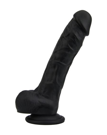 lovedildos.com - Love Dildos - Loving Joy 8 Inch Realistic Dildo With Suction Cup And Balls Black