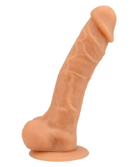 lovedildos.com - Love Dildos - Loving Joy 9 Inch Realistic Silicone Dildo With Suction Cup And Balls Vanilla