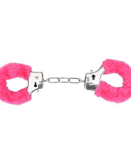 lovedildos.com - Love Dildos - Bound To Play Heavy Duty Furry Handcuffs Pink
