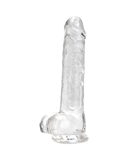 lovedildos.com - Love Dildos - Loving Joy 8 Inch Dildo With Balls Clear