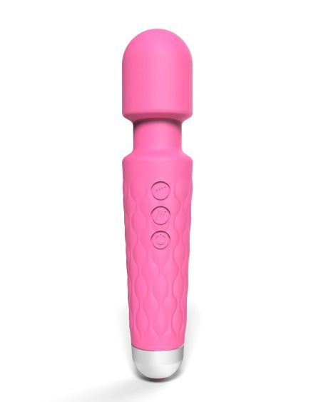 lovedildos.com - Love Dildos - Loving Joy 20 Function Wand Vibrator Pink