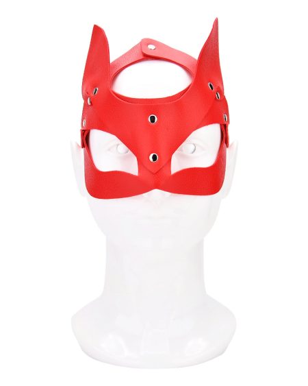 lovedildos.com - Love Dildos - Bound to Play Kitty Cat Face Mask Red
