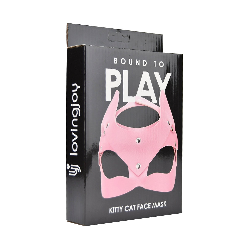 lovedildos.com - Love Dildos - Bound to Play Kitty Cat Face Mask Pink