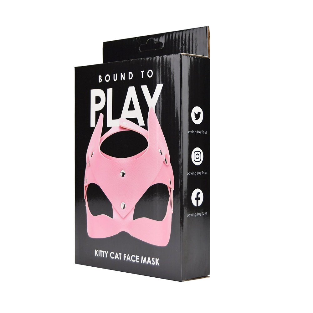 lovedildos.com - Love Dildos - Bound to Play Kitty Cat Face Mask Pink
