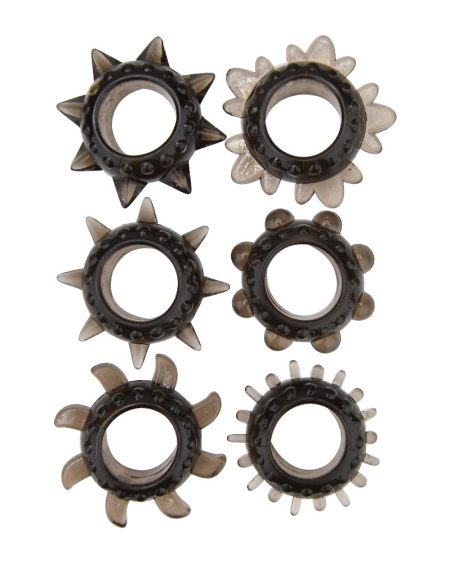 lovedildos.com - Love Dildos - Loving Joy Textured Cock Ring Set (6 Pack)