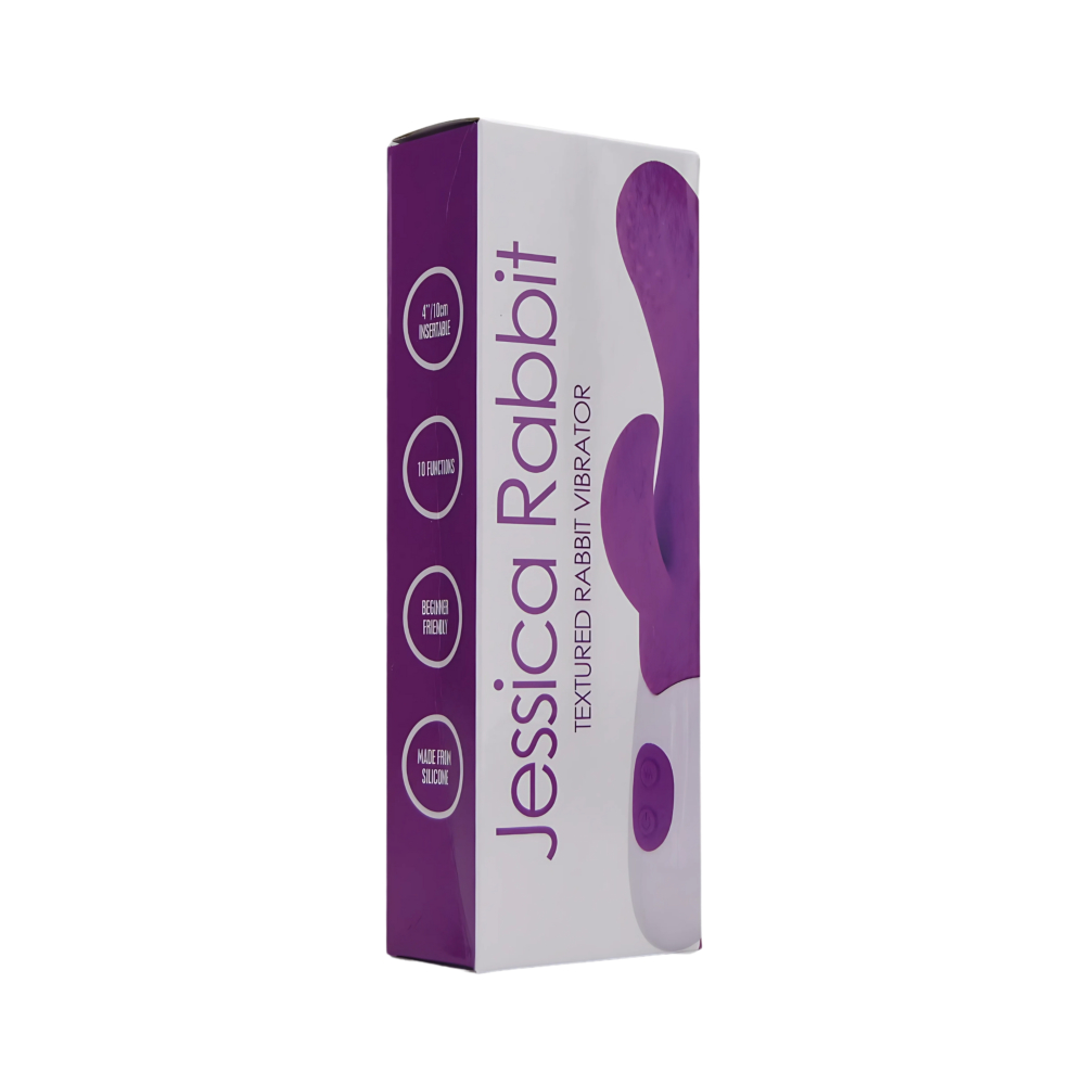 lovedildos.com - Love Dildos - Jessica Rabbit Textured Rabbit Vibrator Pkg