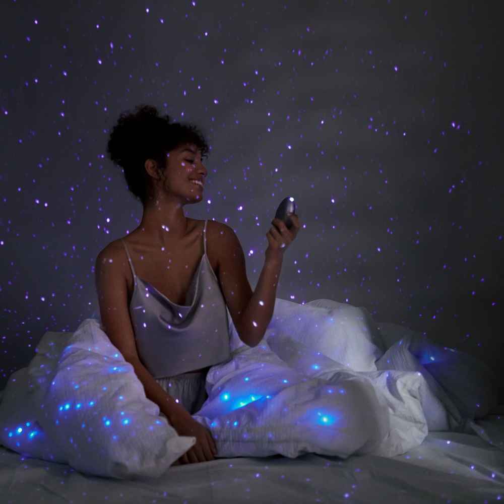 lovedildos.com - Love Dildos - Svakom Galaxie Suction Vibrator with Mood Projector Metallic Lilac