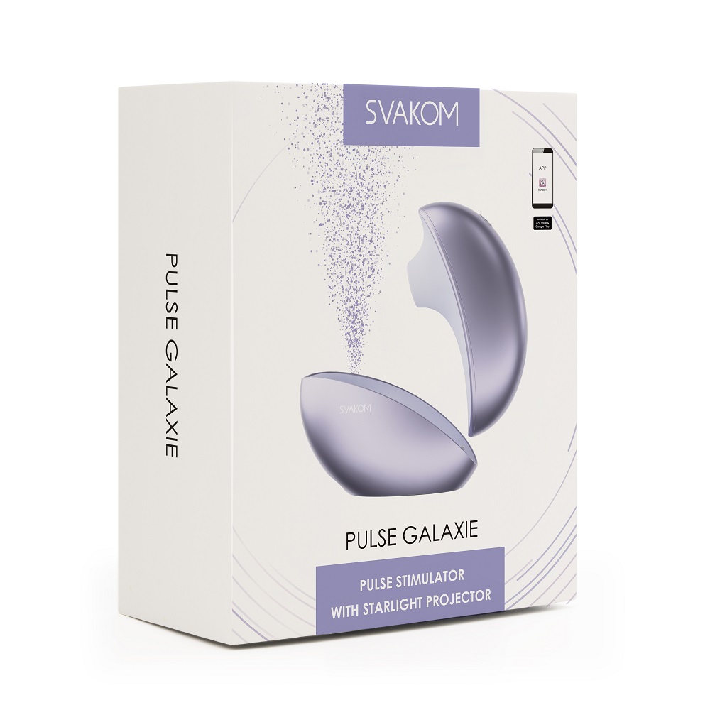 lovedildos.com - Love Dildos - Svakom Galaxie Suction Vibrator with Mood Projector Metallic Lilac