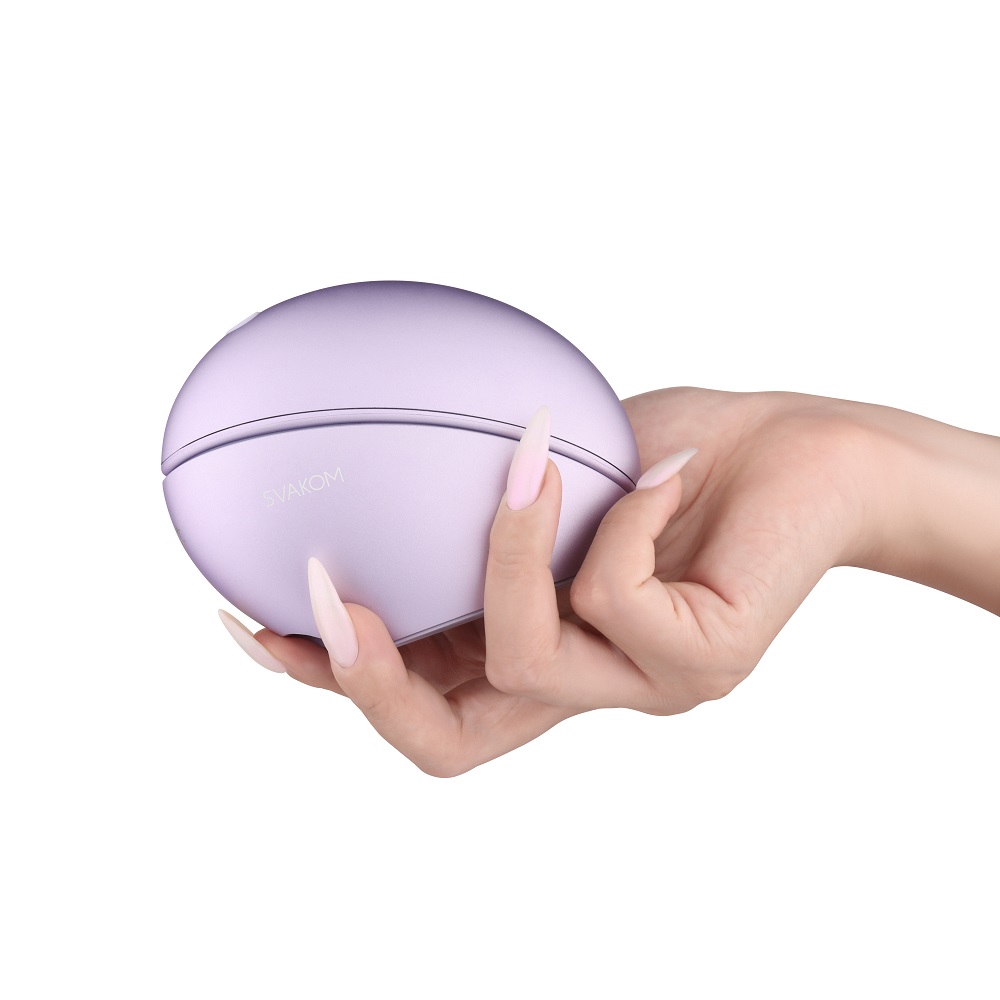 lovedildos.com - Love Dildos - Svakom Galaxie Suction Vibrator with Mood Projector Metallic Lilac