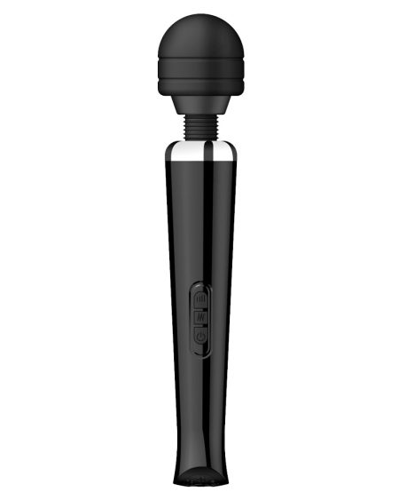 lovedildos.com - Love Dildos - Loving Joy Rechargeable Magic Wand Vibrator Black