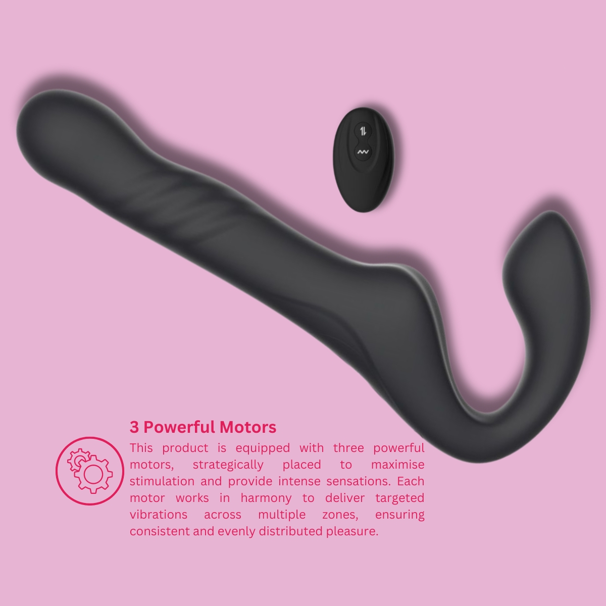 lovedildos.com - Love Dildos - Mina Surge Remote Thrusting & Vibrating Strapless Strap On