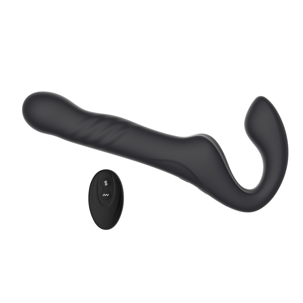 lovedildos.com - Love Dildos - Mina Surge Remote Thrusting & Vibrating Strapless Strap On