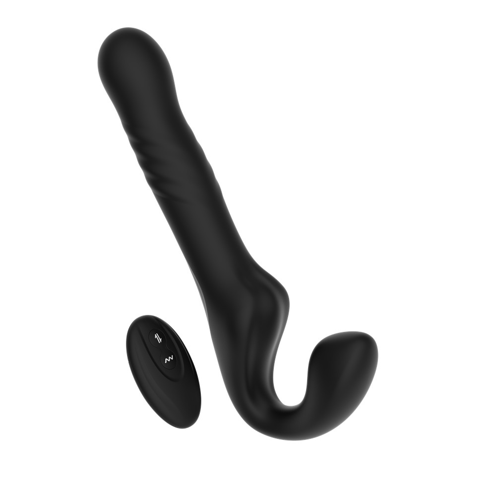 lovedildos.com - Love Dildos - Mina Surge Remote Thrusting & Vibrating Strapless Strap On