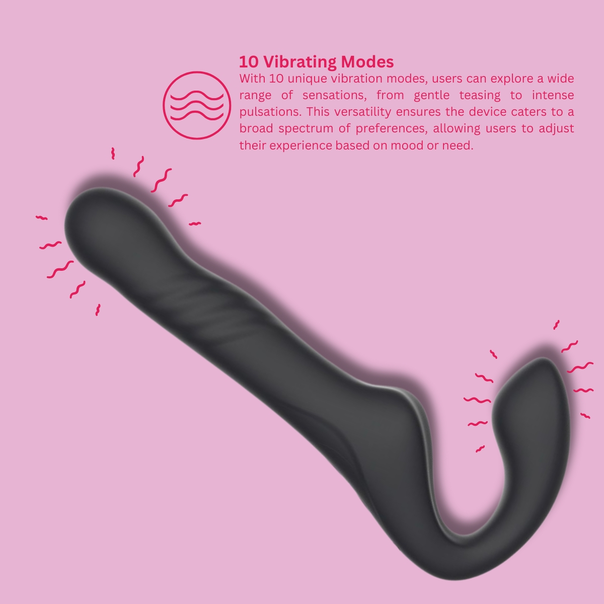 lovedildos.com - Love Dildos - Mina Surge Remote Thrusting & Vibrating Strapless Strap On