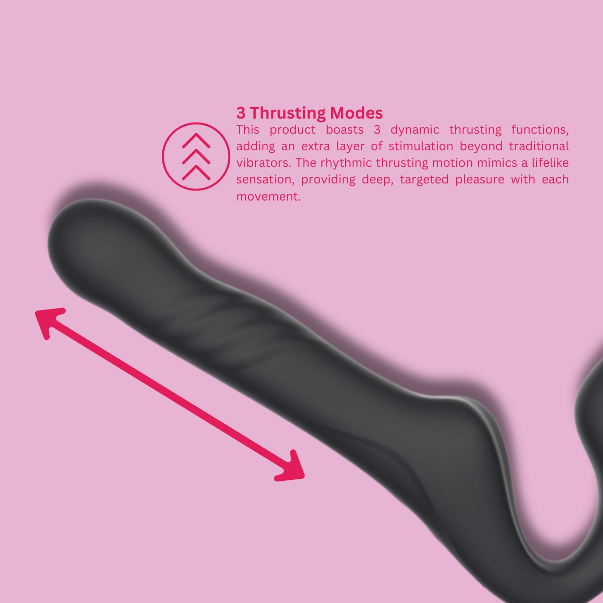 lovedildos.com - Love Dildos - Mina Surge Remote Thrusting & Vibrating Strapless Strap On