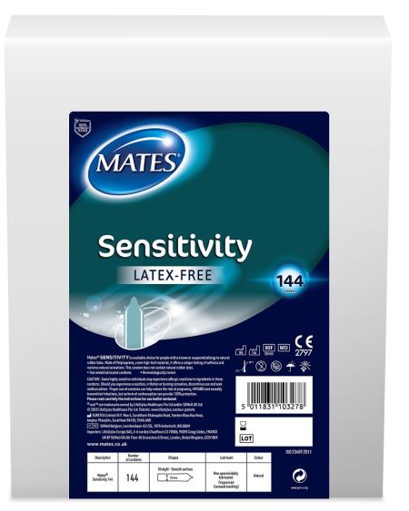 lovedildos.com - Love Dildos - Mates Sensitivity Condom Bx144 Clinic Pack