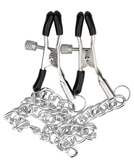 lovedildos.com - Love Dildos - Bound to Please Adjustable Nipple Clamps & Chain