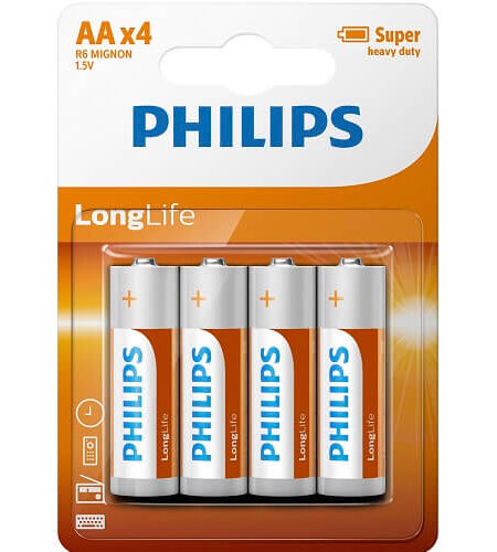 lovedildos.com - Love Dildos - 4 pack AA Size Batteries Philips