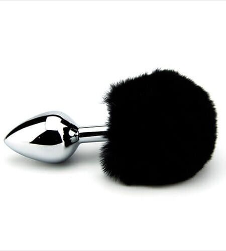 lovedildos.com - Love Dildos - Furry Fantasy Black Bunny Tail Butt Plug