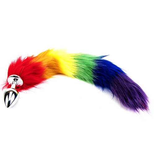 lovedildos.com - Love Dildos - Furry Fantasy Rainbow Tail Butt Plug
