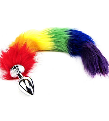 lovedildos.com - Love Dildos - Furry Fantasy Rainbow Tail Butt Plug
