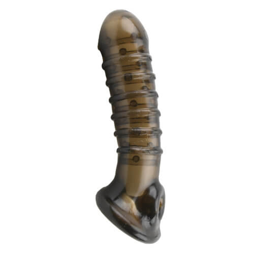 lovedildos.com - Love Dildos - Loving Joy Boss Textured Penis Sleeve with Ball Loop