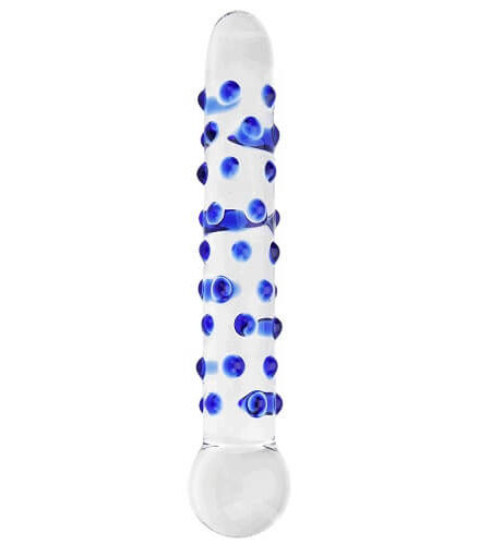 lovedildos.com - Love Dildos - Spectrum Nubby Textured Glass Dildo