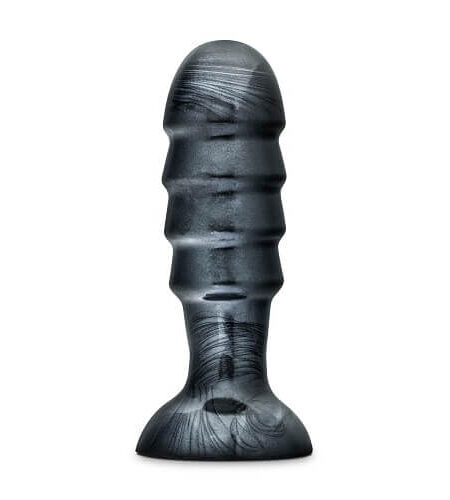lovedildos.com - Love Dildos - Jet Bruiser Large Ridged Butt Plug 7.5 Inches
