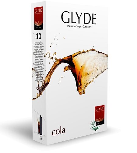 lovedildos.com - Love Dildos - Glyde Ultra Cola Flavour Vegan Condoms 10 Pack