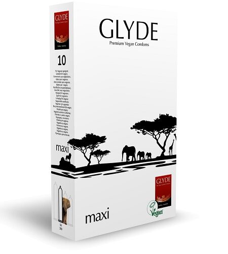 lovedildos.com - Love Dildos - Glyde Ultra Maxi Vegan Condoms 10 Pack