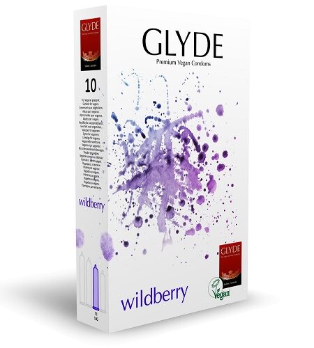 lovedildos.com - Love Dildos - Glyde Ultra Wildberry Flavour Vegan Condoms 10 Pack