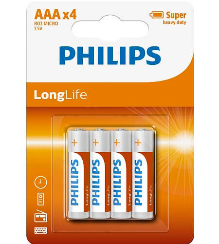 lovedildos.com - Love Dildos - 4 pack AAA Size Batteries Philips