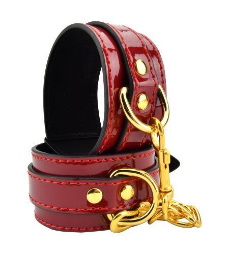 lovedildos.com - Love Dildos - Bound to Please Red Wrist Cuffs