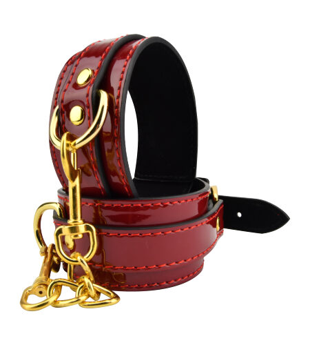 lovedildos.com - Love Dildos - Bound to Please Red Ankle Cuffs