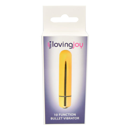 lovedildos.com - Love Dildos - Loving Joy 10 Function Gold Bullet Vibrator