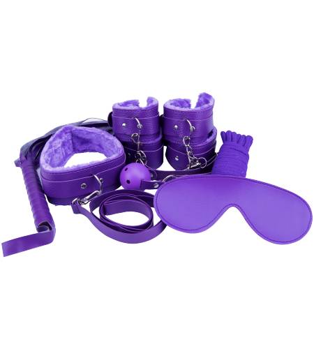 lovedildos.com - Love Dildos - Loving Joy Beginner S Bondage Kit Purple 8 Piece