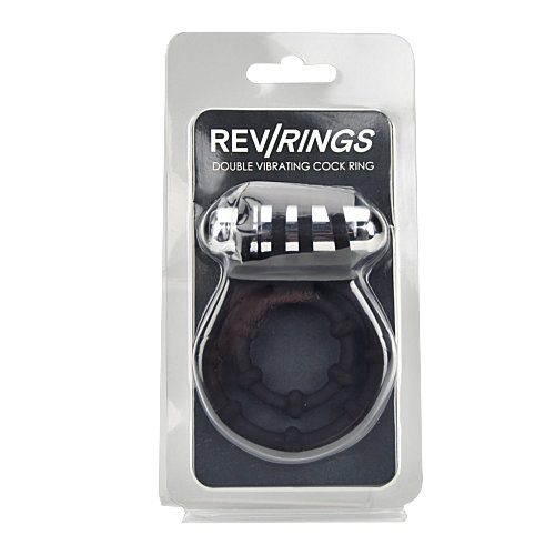 lovedildos.com - Love Dildos - Rev Rings Double Vibrating Cock Ring Pkg