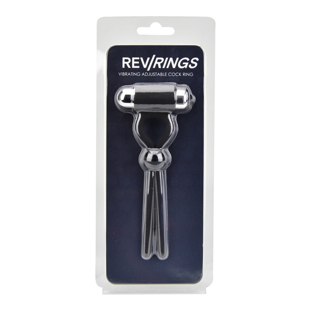 lovedildos.com - Love Dildos - Rev Rings Vibrating Adjustable Cock Ring Pkg
