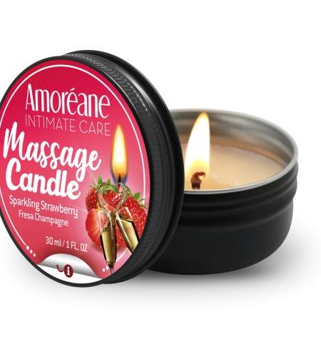 lovedildos.com - Love Dildos - Amoreane Massage Candle Sparkling Strawberry
