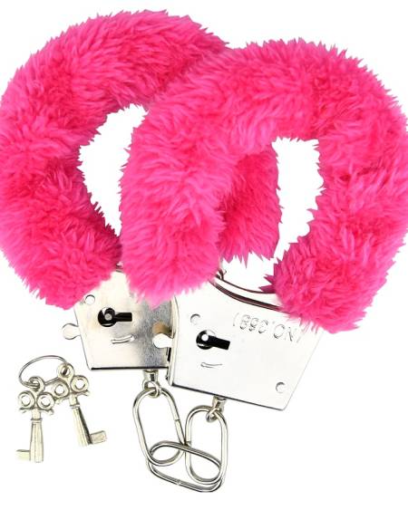 lovedildos.com - Love Dildos - Bound To Please Furry Handcuffs Pink