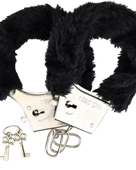 lovedildos.com - Love Dildos - Bound To Please Furry Handcuffs Black
